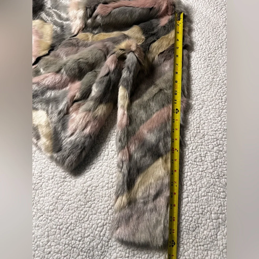NWT Solitaire Multicolor Faux Fur Teddy Jacket